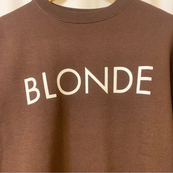 Brunette The Label Core Crew BLONDE French Press Brown XS/S NWT - Picture 2 of 11